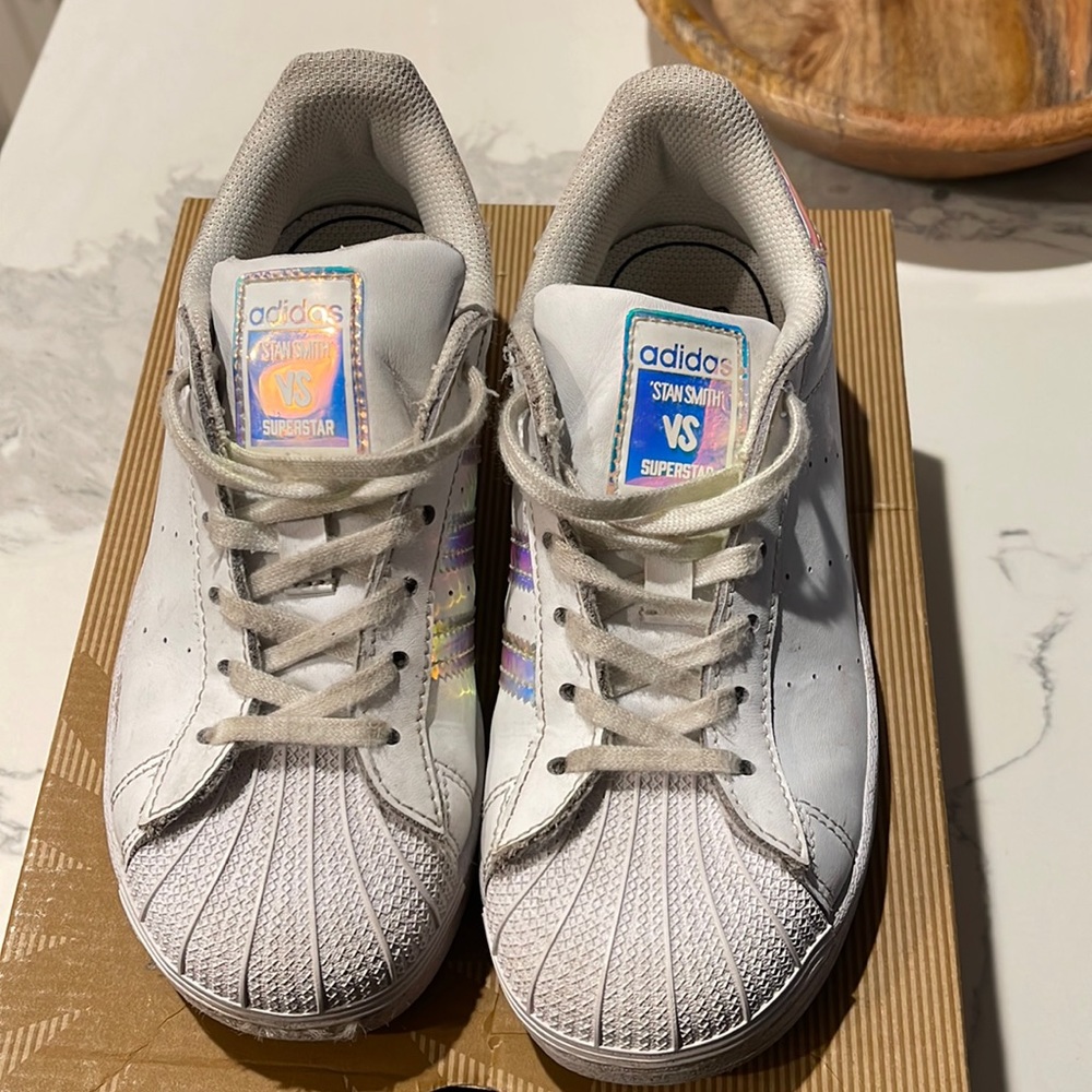 Kids Adidas Stan Smith VS Superstar size 1 1/2